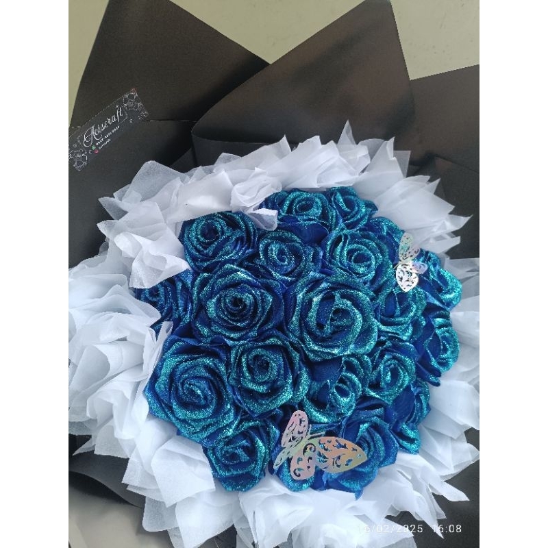 

Round bucket pita satin 18-20 kuntum