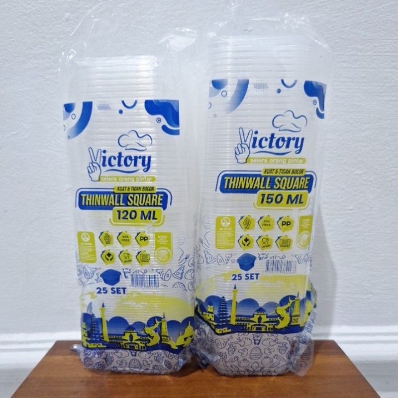Thinwall Square 120ml & 150ml  / Thinwall Victory / Thinwall persegi mini
