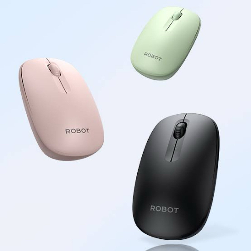 ROBOT M260 Mouse Wireless Bluetooth, Mouse Bluetooth Wireless Merk ROBOT Original 100%