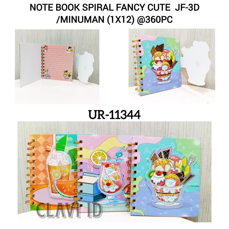 

NOTEBOOK SPIRAL FANCY/NOTEBOOK MINI CUTE