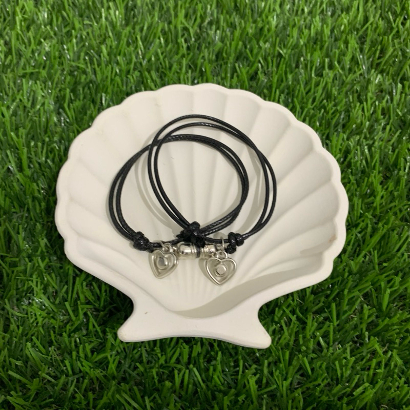2pcs Gelang tali couple magnet gembok kunci love bintang/ gelang couple viral/ gelang tali waterproo