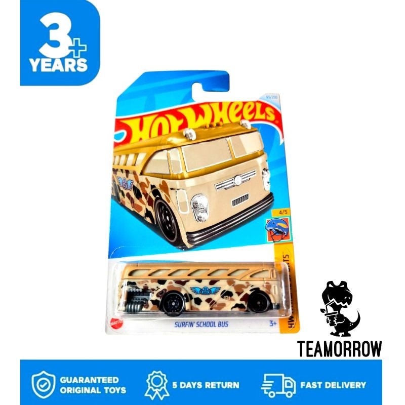 [T2465] HOT WHEELS SURFIN SCHOOL BUS