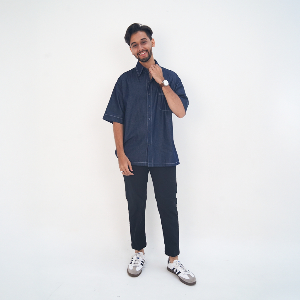 DOMS - Arlo Denim Shirt / Kemeja Denim Pria