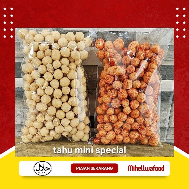 

Tahu mini special asin dan pedas