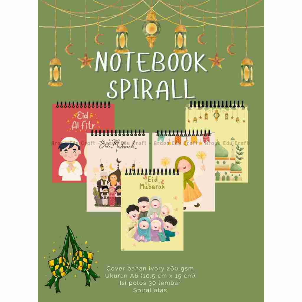 

Notebook A6 Custom Edisi Lebaran FREE NAMA
