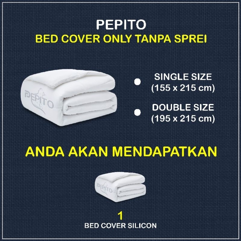Pepito Bedcover Only / Selimut Bedcover Motif / Bedcover murah (tanpa sprei) + Tas Mika Eksklusif