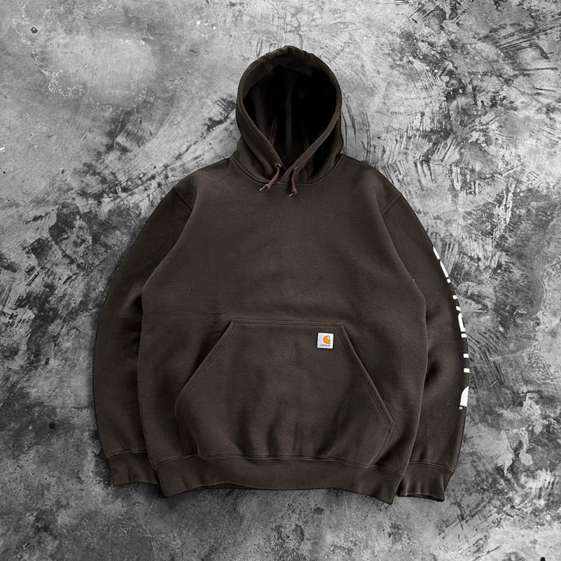 CARHARTT - K288 MIDWEIGHT HOODIE DARK BROWN