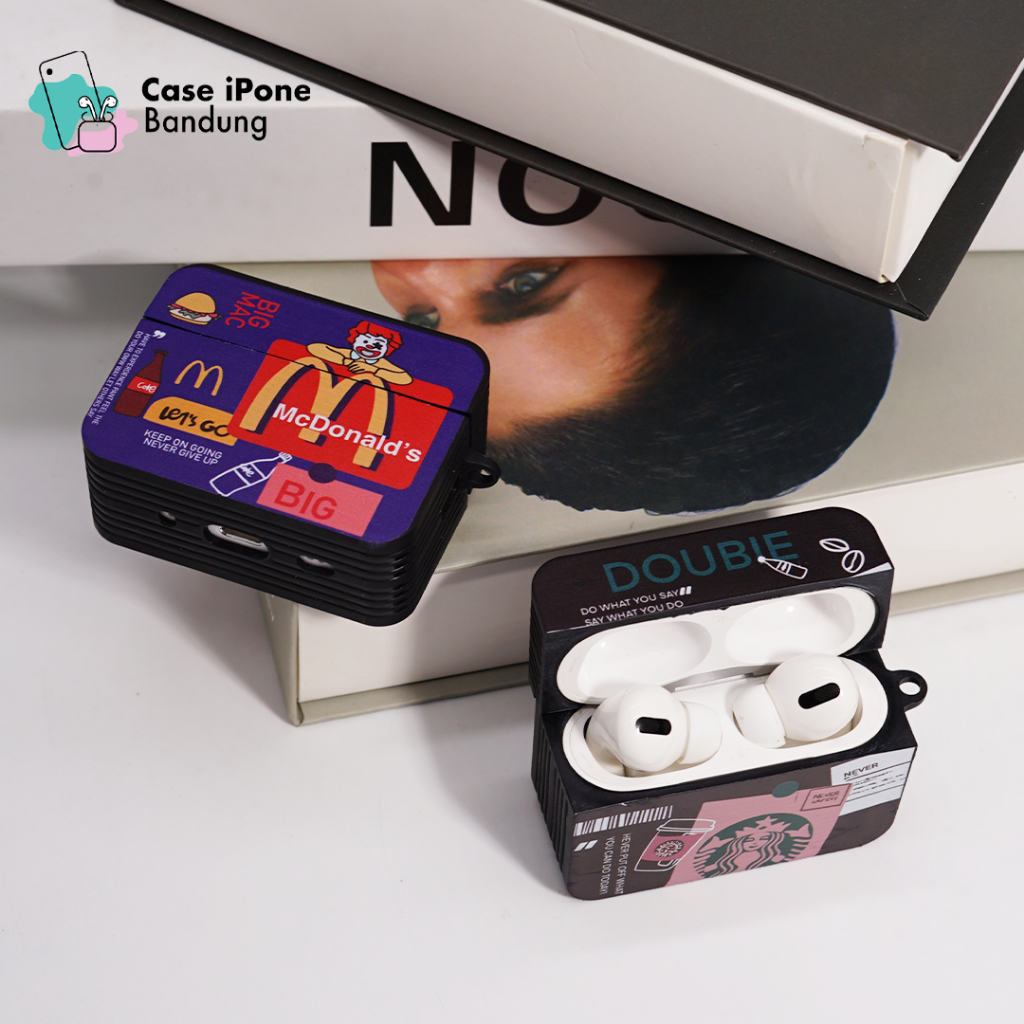 AIRPODS CASE 1 2 3 PRO STARBUCKS MCD MCDONALD SOFT CASE casing TWS Earphone