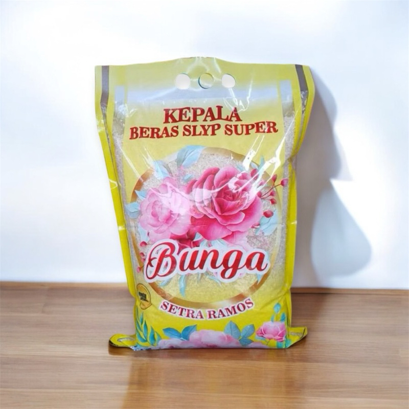 

PROMO !!! BERAS SEPER RAMOS CAP BUNGA KUWALITAS TERJAMIN 5Liter