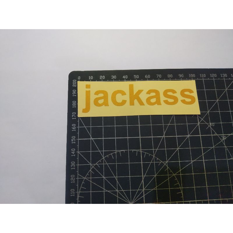 

stiker cutting jackass