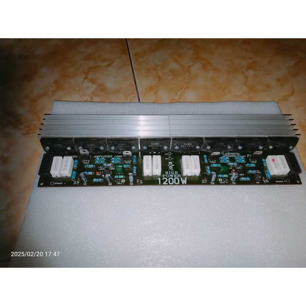 POWER 140 W STEREO TR FINAL SANKEN 4 SET 5 DY PLUS HEATSINK PA 027