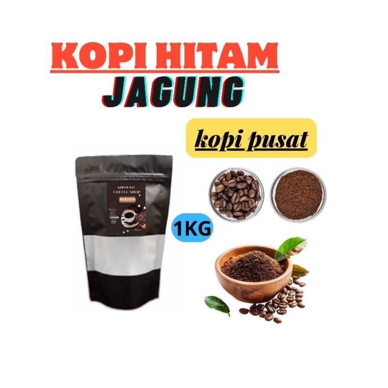 

Kopi Bubuk HITAM (JAGUNG) 1kg