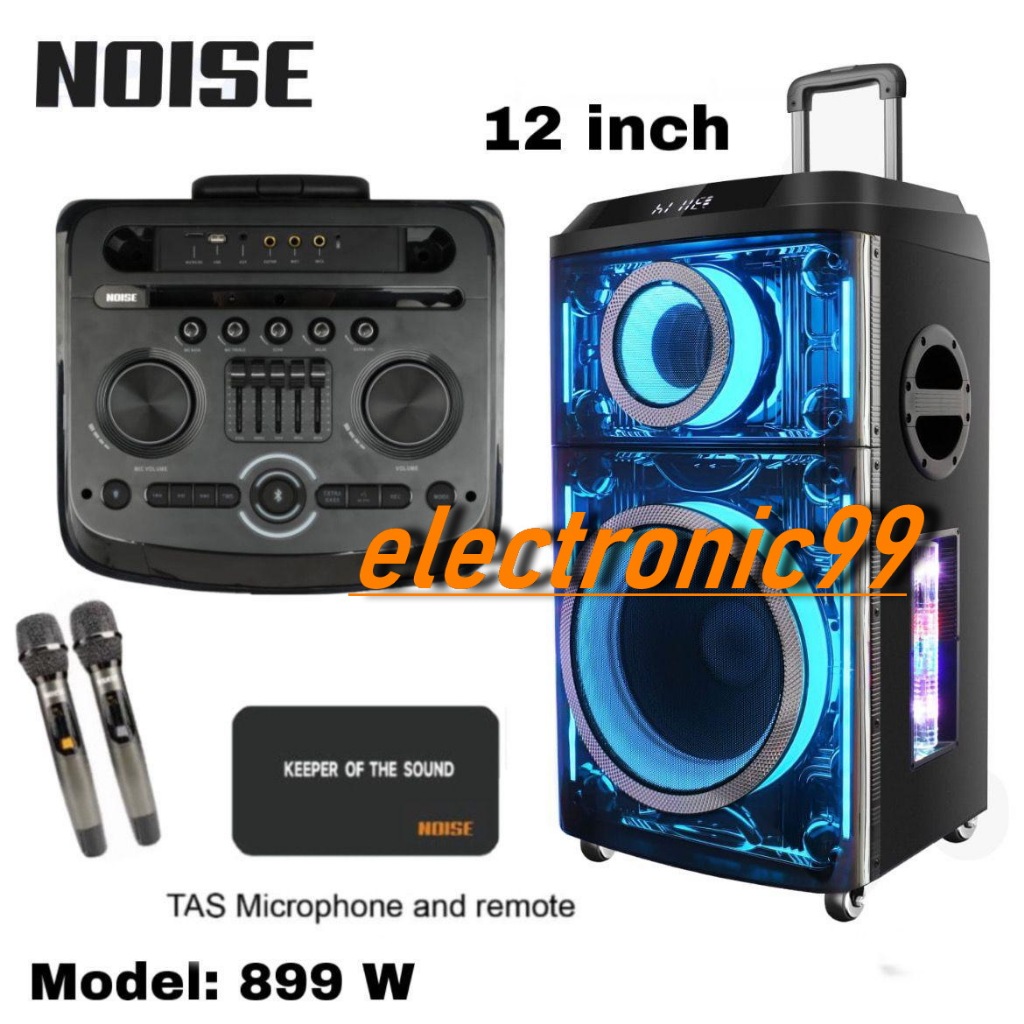 Speaker Portable Wireless Noise 899 W Original 12 inch Bluetooth noise899w