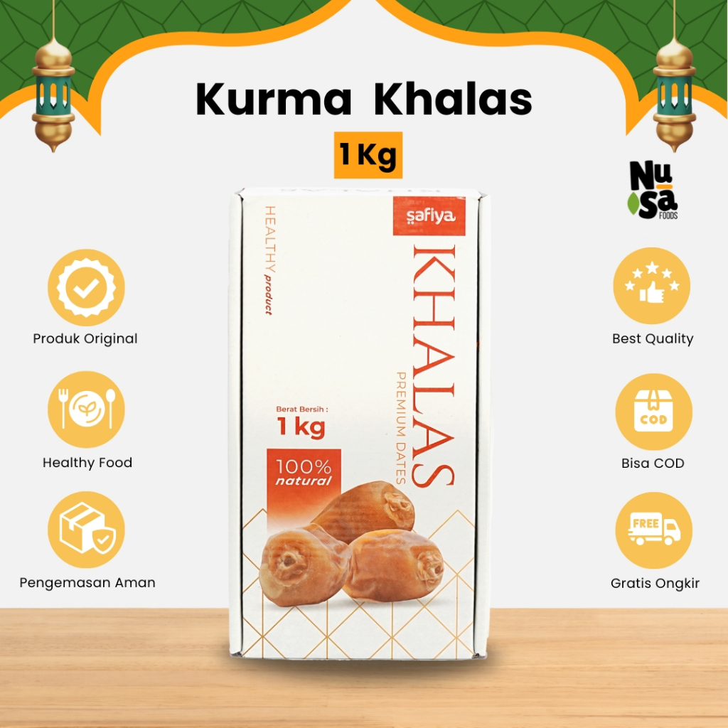 

Kurma Khalas Saad 1 Kg Premium Original High Quality