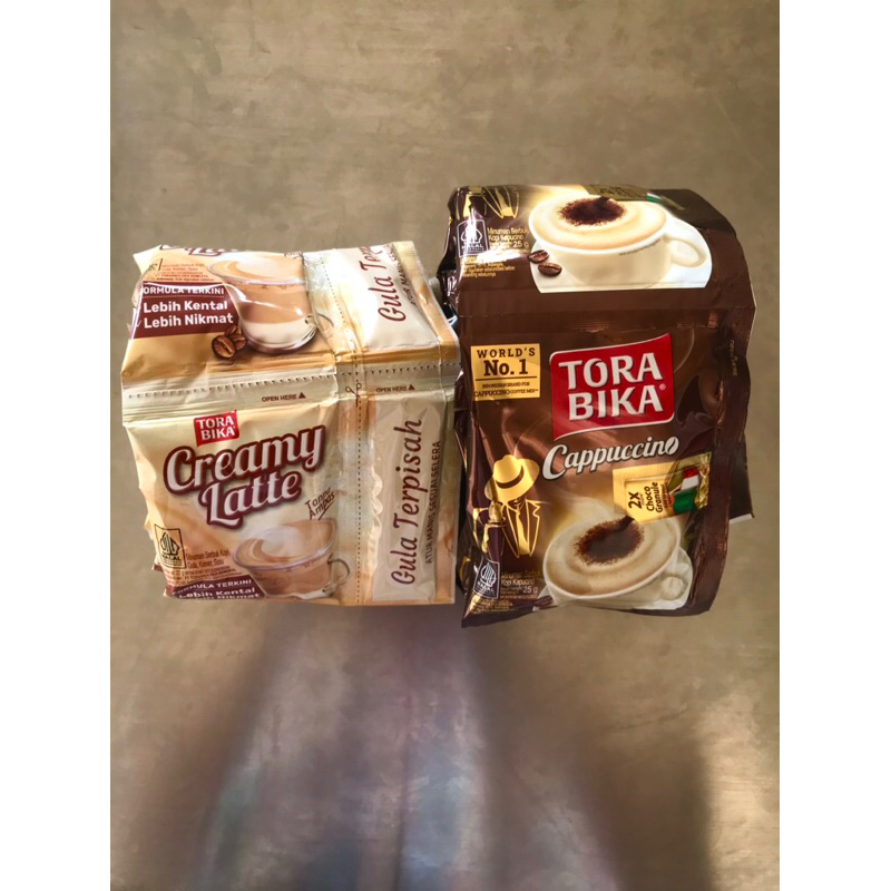 

Torabika creamy latte dan capuccino isi 10 sachet