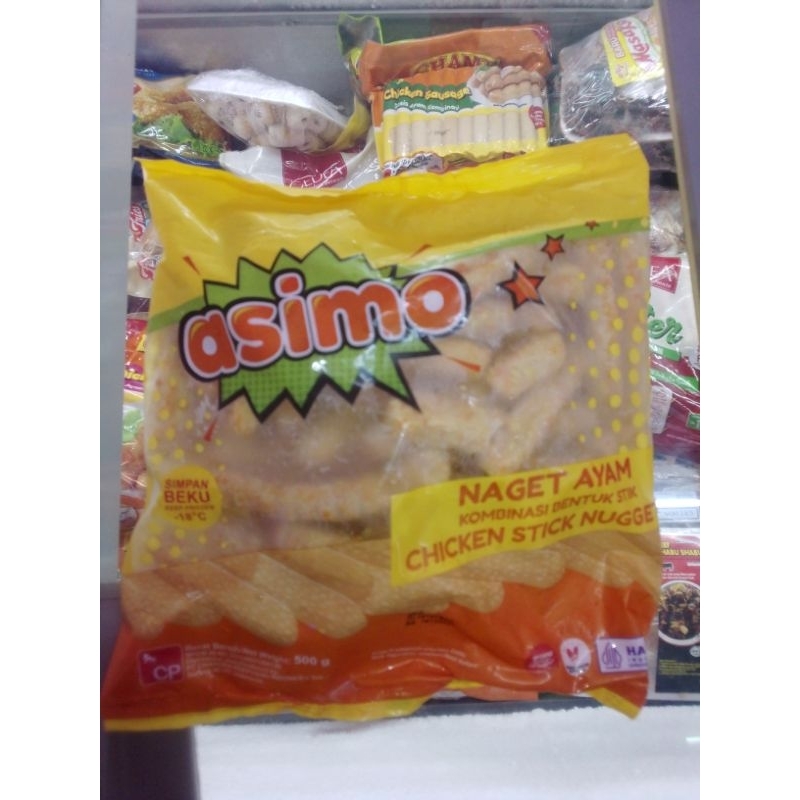 

asimo nugget stik/stik ayam/chicken stik 500gr