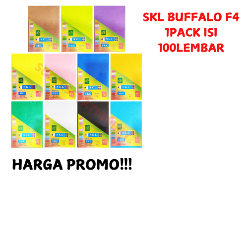 Kertas Buffalo / Karton Buffalo SKL Polos Ukuran Folio (1pack)