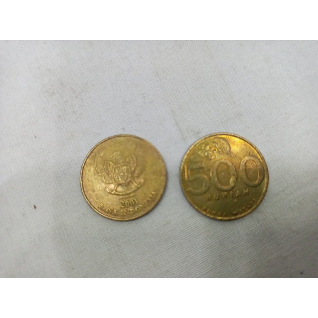koin 500 rupiah melati kecil kuning