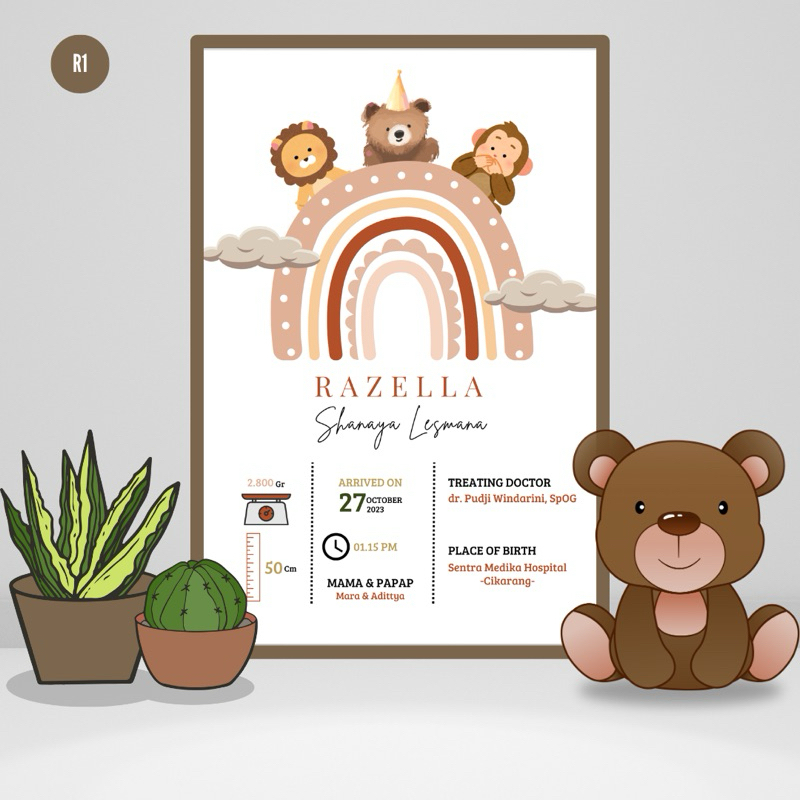 Baby Biodata | Biodata Bayi | Hadiah Bayi & Anak