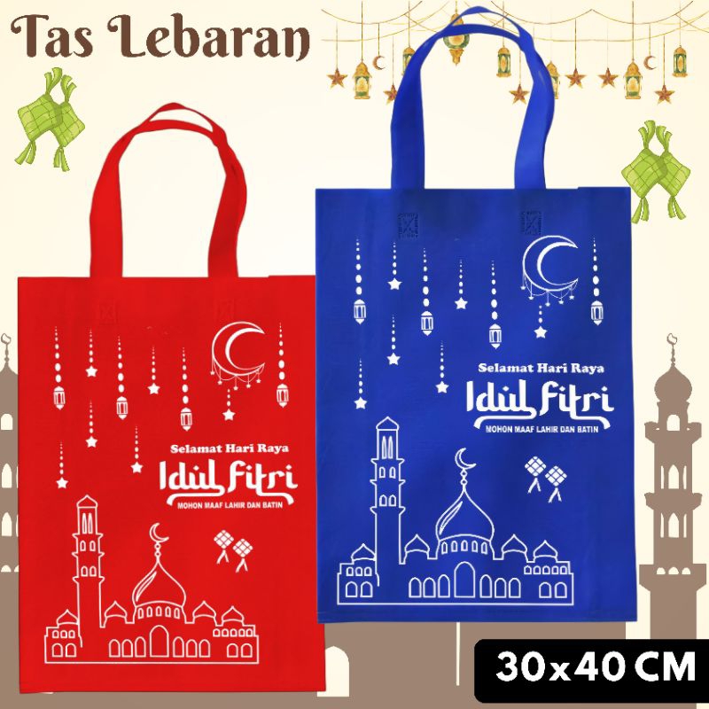 

Tas Hampers Lebaran 25x35cm Tas Idul Fitri Spunbond