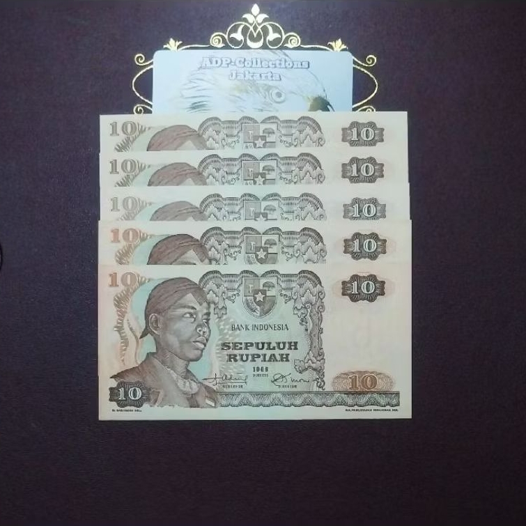 Uang kuno 10 sudirman 1968