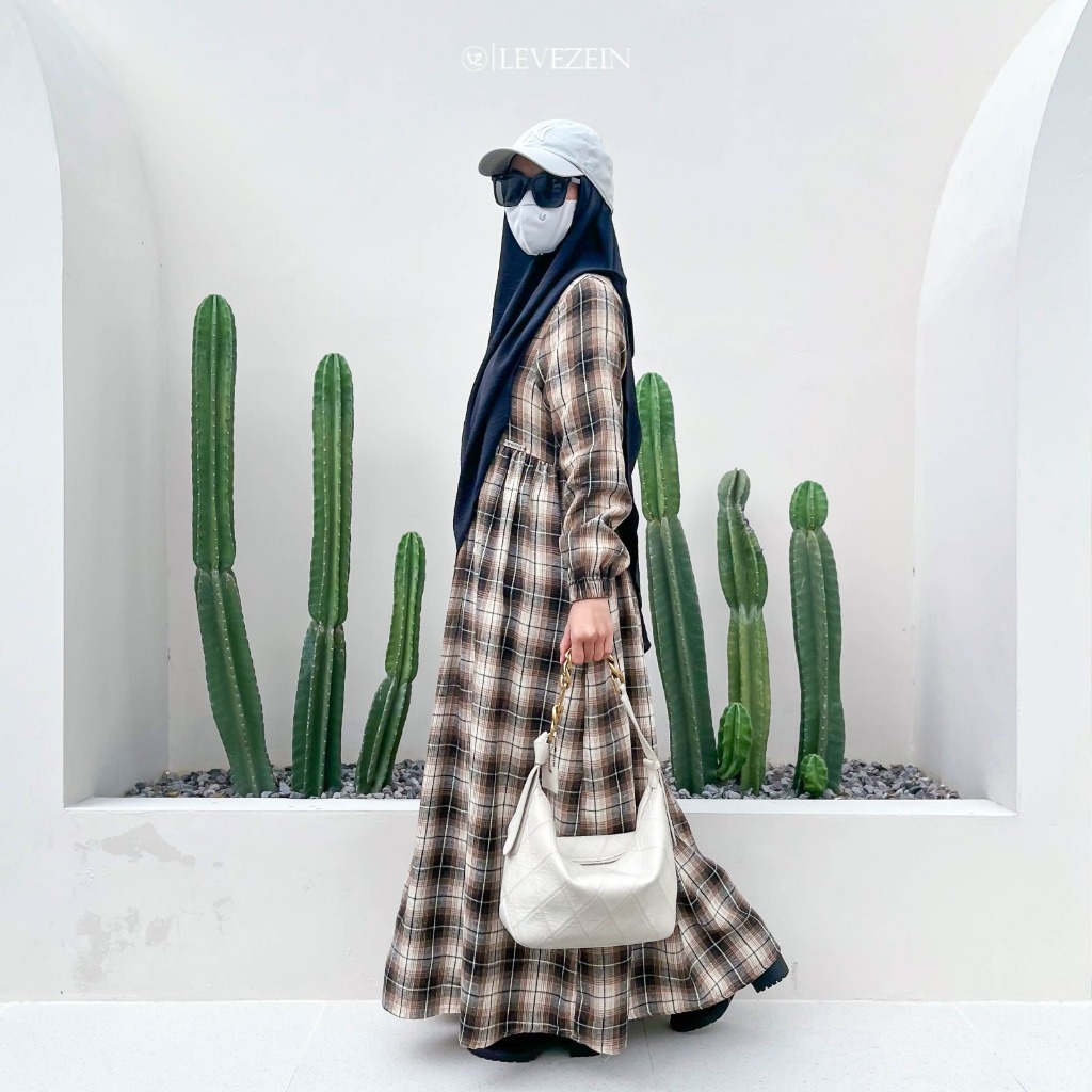 Noora Gamis (1) NEW COLOR EDITION Syar’i Katun Flanel By Levezein