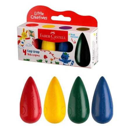 

Little Creatives / Crayon Faber Castell / Easy Grasp Bulb Crayons 4 Warna