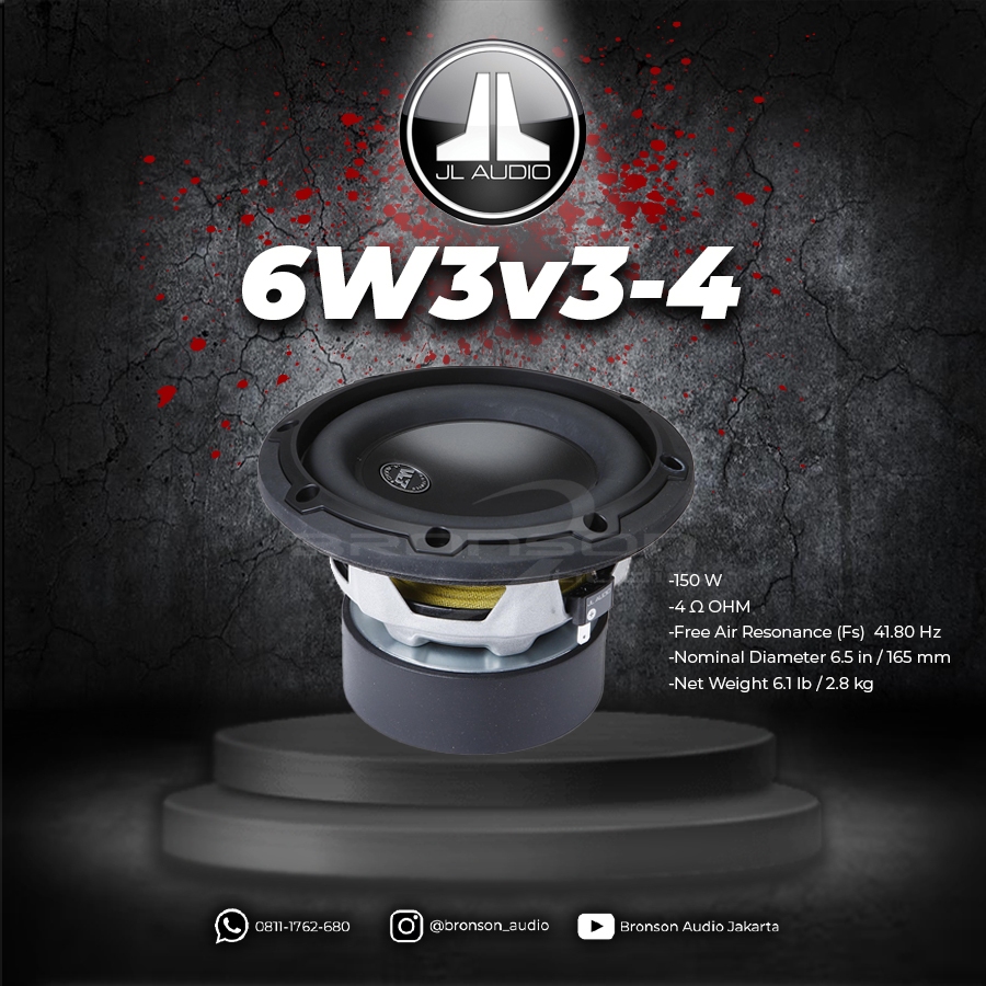 SUBWOOFER JL AUDIO 6W3v3-4
