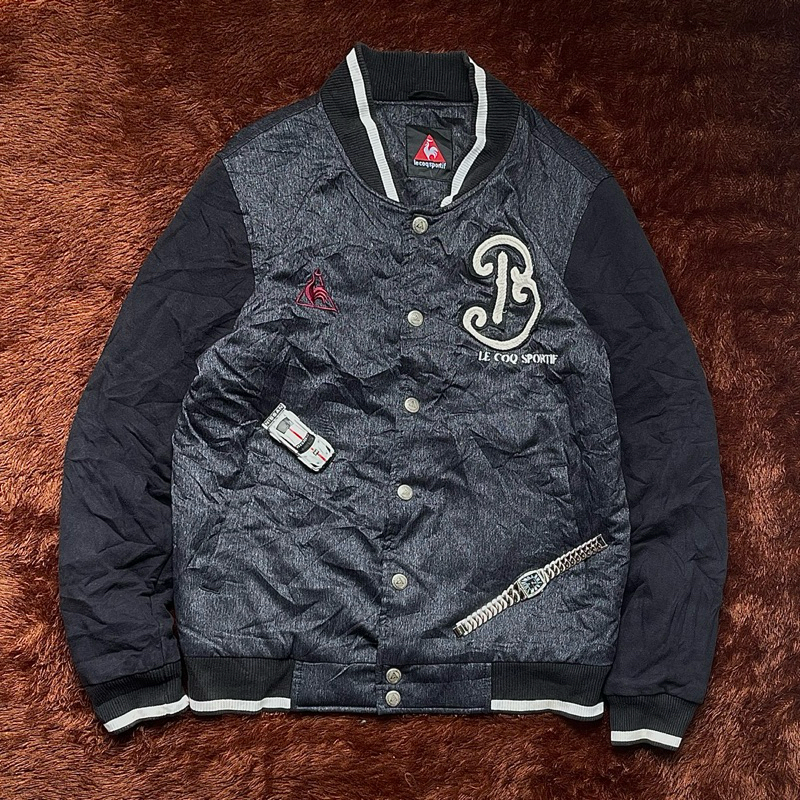 Le Coq Sportif Eimbordery Heavyweight Quilted Varsity Jacket