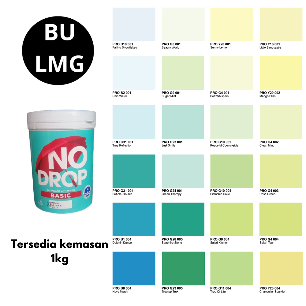 NO DROP BASIC 1L TINTING || No Drop Kualitas Premium || Bisa Request Warna [No Drop Basic 1L Tinting