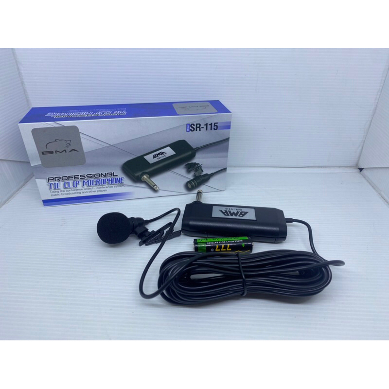 Mic jepit BMA SR115 mic jepit kancing SR 115 microphone clip on klip on mic imam SR-115 BMA original