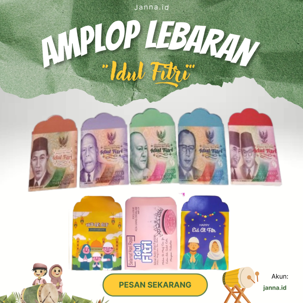 

Amplop lebaran terbaru Medium ( 1 pak isi10 pcs)