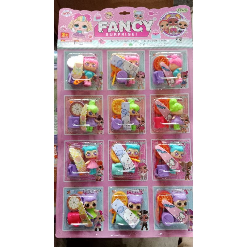 FANCY BONEKA LOL 1 LEMBAR ISI 12PCS