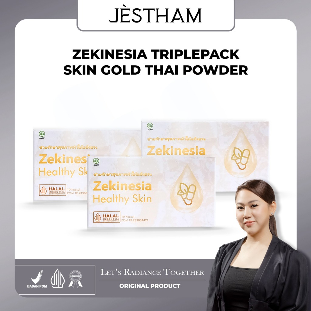[ORIGINAL] ZEKINESIA Triplepack Healthy Skin / KAPSUL PEMUTIH THAILAND