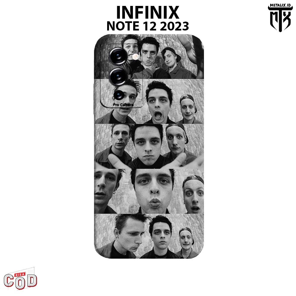 Casing INFINIX NOTE 12 G96 - Case INFINIX NOTE 12 G96 BAND GREEN DAY SOFTCASE PROCAMERA CASE HANDPHO