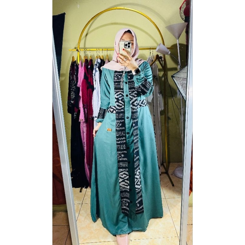 DAILY DRESS TENUN SHOFWA WARDAH BY FAREECHA_GAMIS TENUN TERBARU_GAMIS FAREECHA TERBARU
