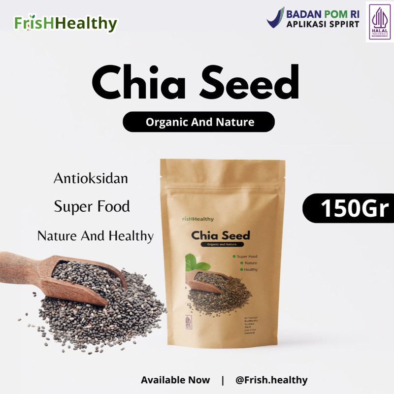 

CHIA SEED Organic Premium 150gr -Black Chia Seed - Herbal - JSR