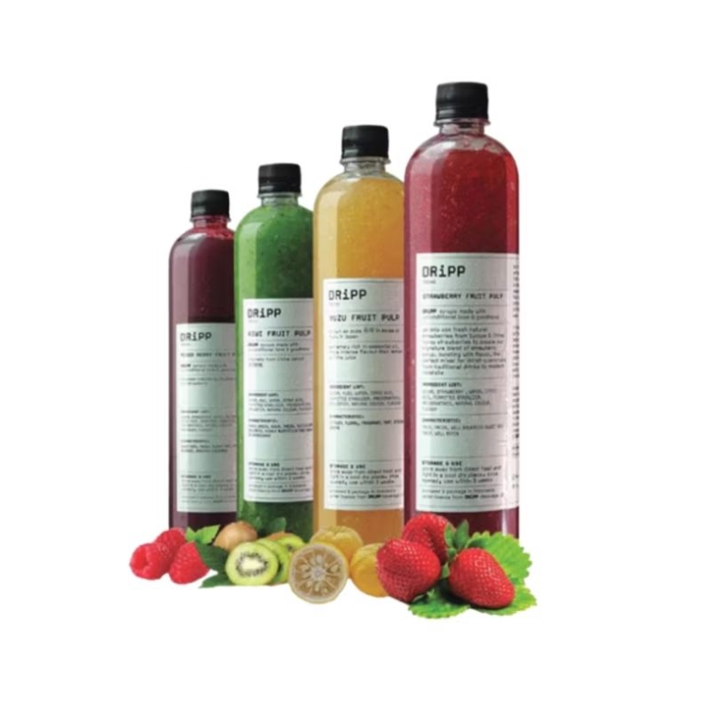 

Dripp fruit pulp syrup kiwi mixed berries strawberry jasmine osmanthus peach harum manis