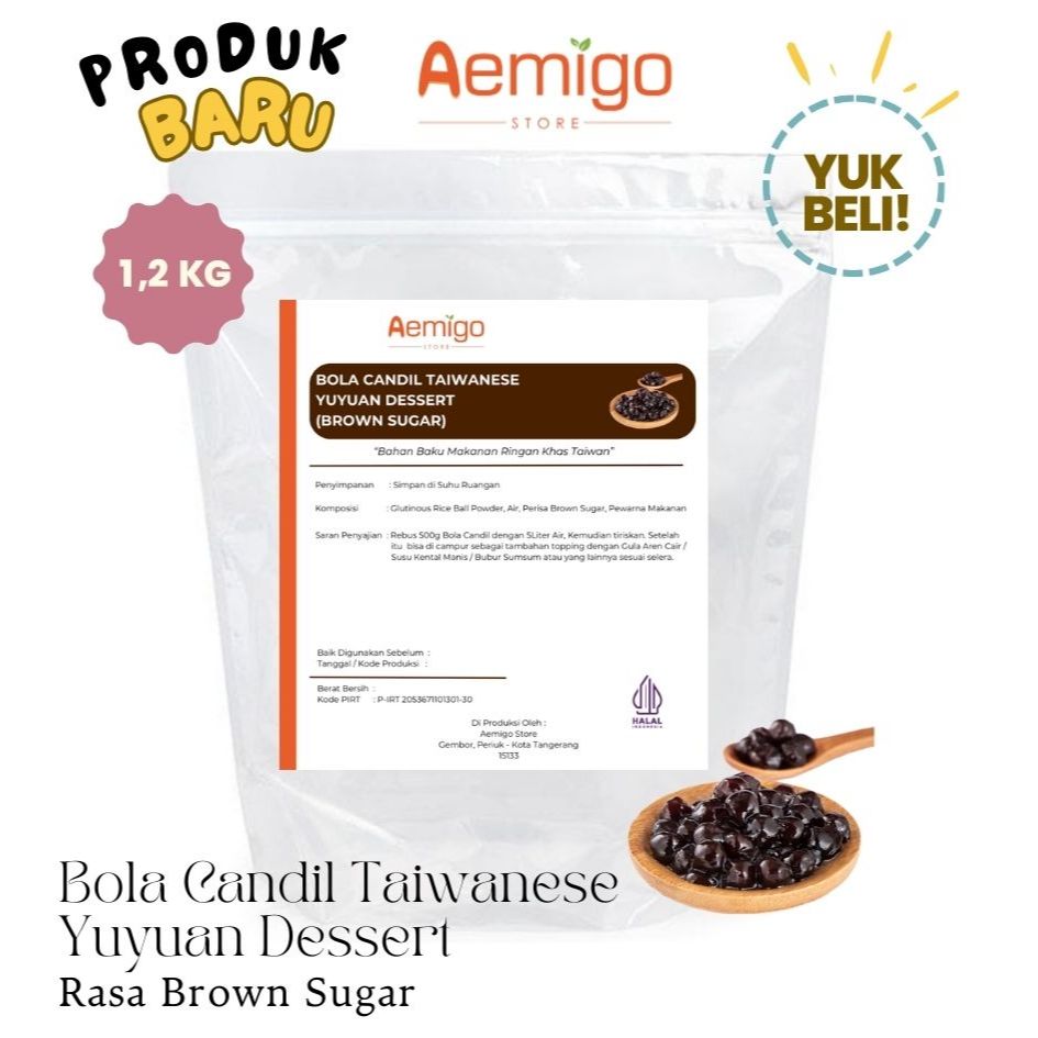 

Bola Candil Taiwanese Yuyuan Dessert (Brown Sugar)/ Aemigo Store