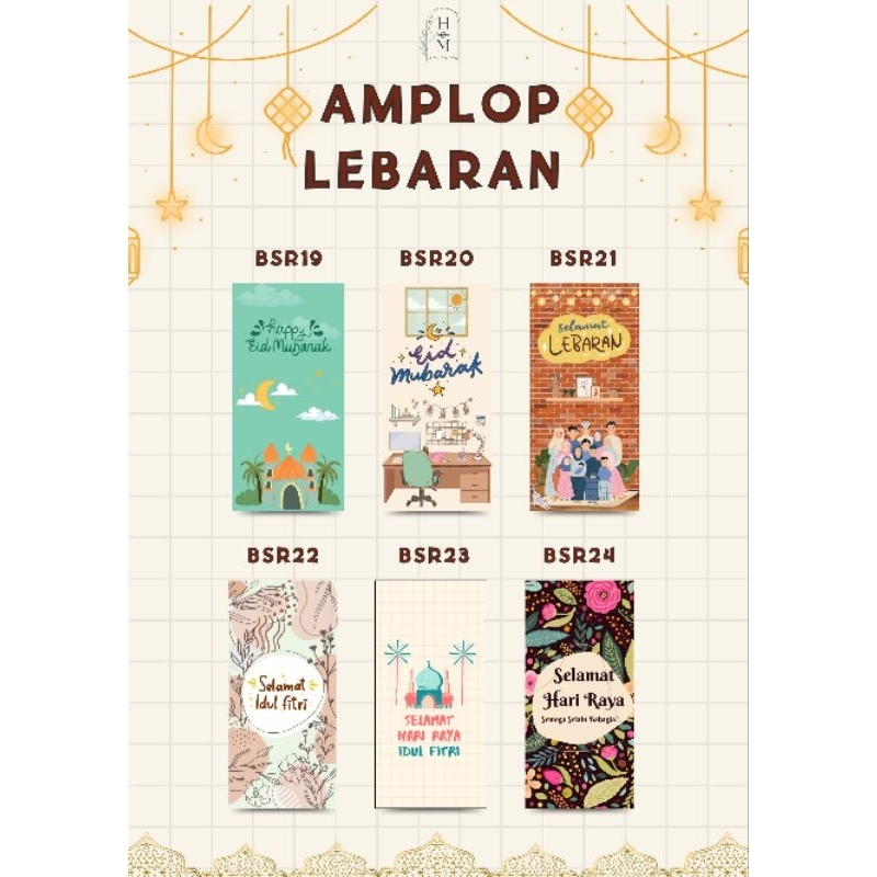 

Amplop Lebaran (isi 1 pax : 50 pcs amplop) / harga tertera untuk 1 pax