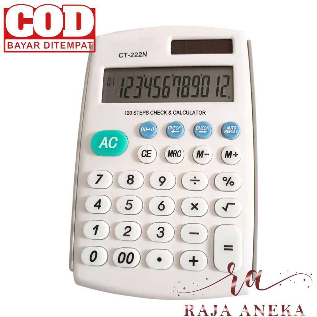 

mg Calculator SDC 222N CT 222 N 12 DIT Kalkulator Kecil Putih CT