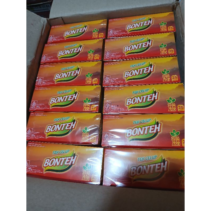 

TEH CELUP BONTEH 1 KARTON ISI 48 BOX TEH HARGA PROMO