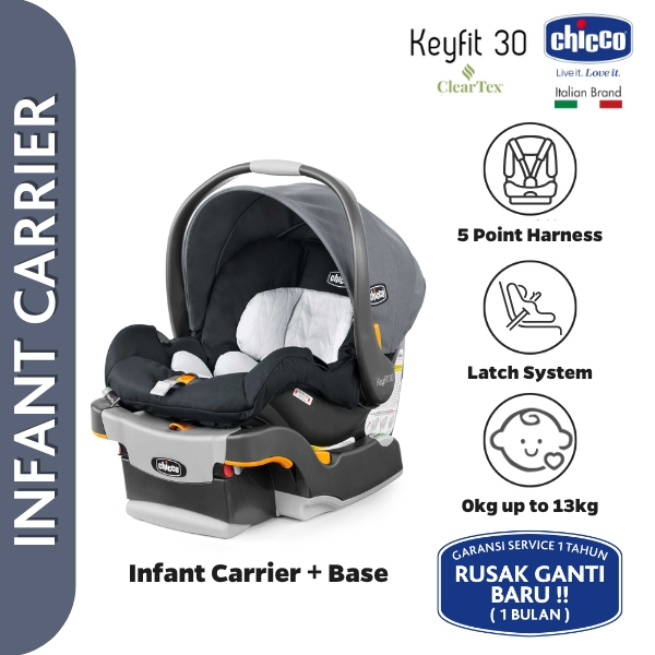 CHICCO KeyFit 30 ClearTex Infant Car Seat / Tempat Duduk Bayi di Mobil / Tempat Tidur Bayi di Mobil