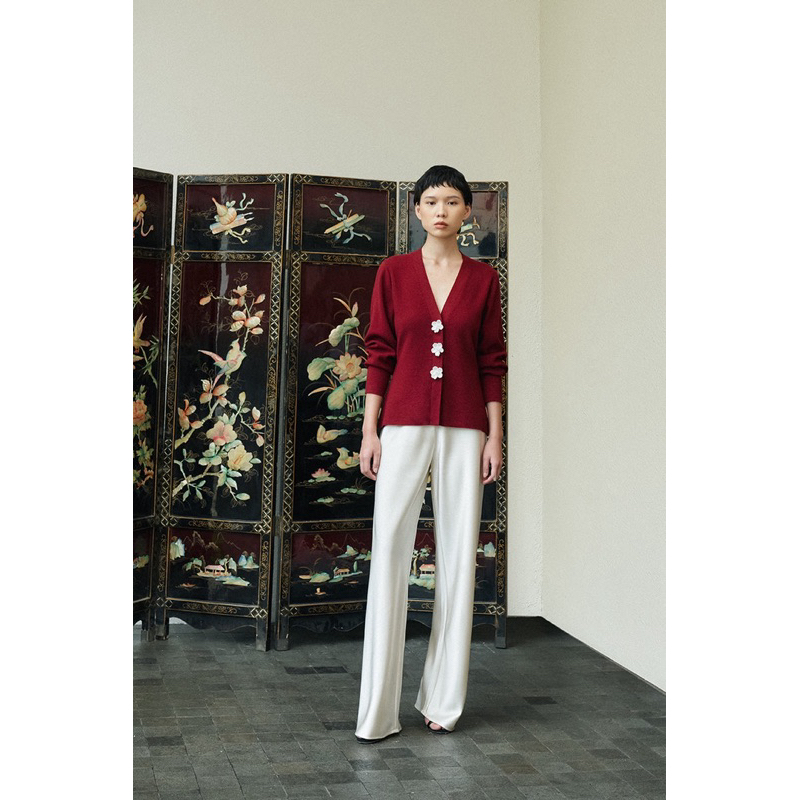 DUMA LUNA CARDIGAN MAROON [PRELOVED]