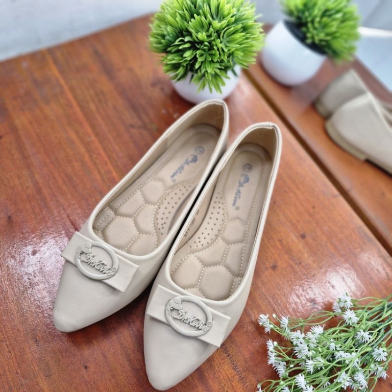 Dr. Kevin Sepatu Wanita Hak Rata Treples Ballerina Flat Shoes 551-520