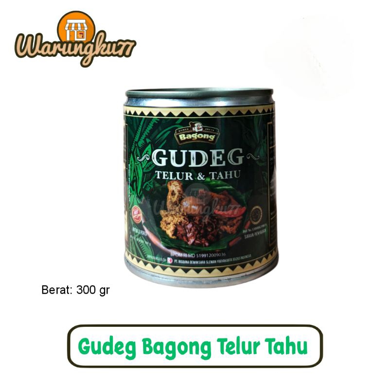 

Gudeg Bagong Telur & Tahu [ 300 gr] -3 porsi -Makanan Khas Jogja- Promo Free Packing Bubble Wrap