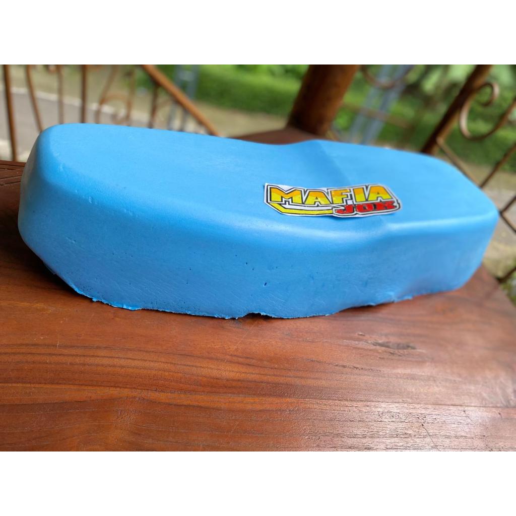 busa jok motor honda astrea grand model standar-busa biru anti gembos