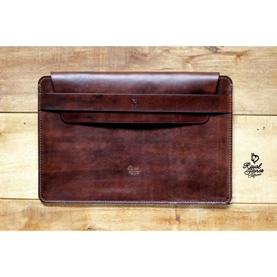 Sleeve laptop, case laptop, sarung laptop, sleeve pad, kulit asli handmade custom