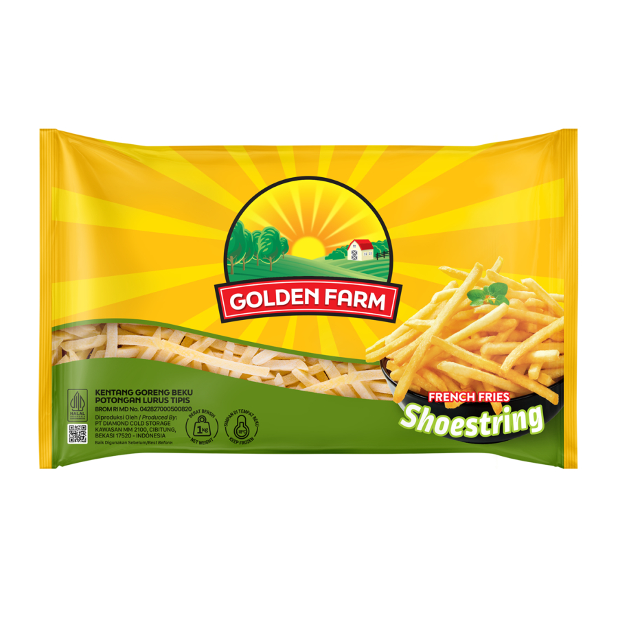 

Golden Farm French Fries Frozen 1 KG