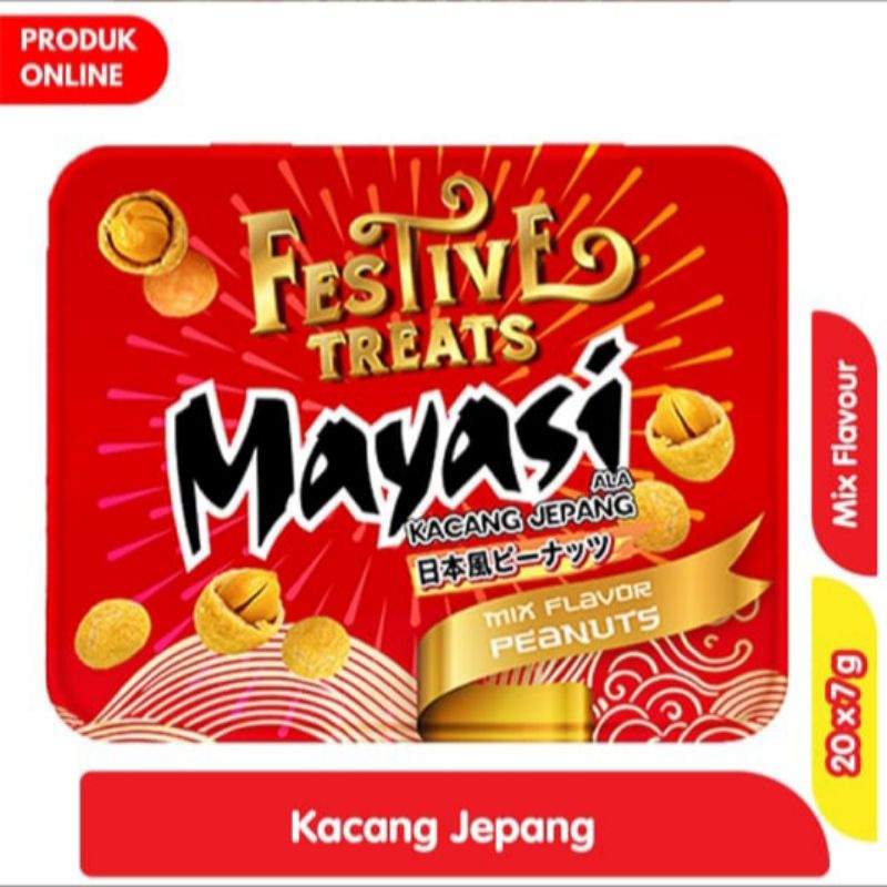 

Mayasi Festive Treats Kacang Jepang Mixed Flavor 20 x 7 gr